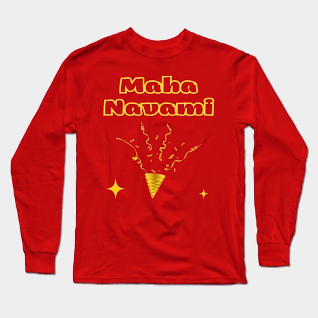 Indian Festivals - Maha Navami Long Sleeve T-Shirt by Bharat Parv